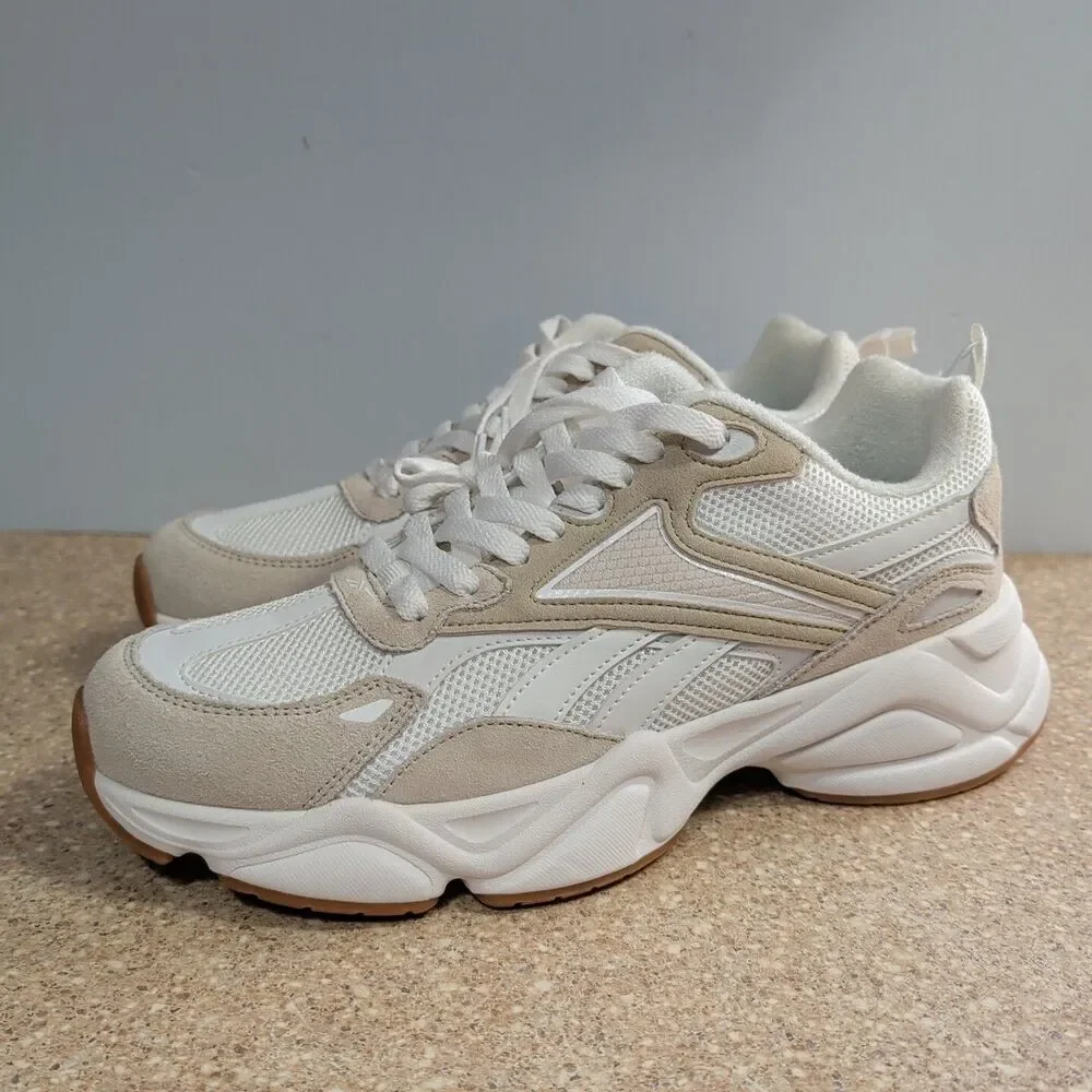Reebok Mens Royal Charge AR30246M White Running Shoes Sneakers Size 11.5 Chunky
